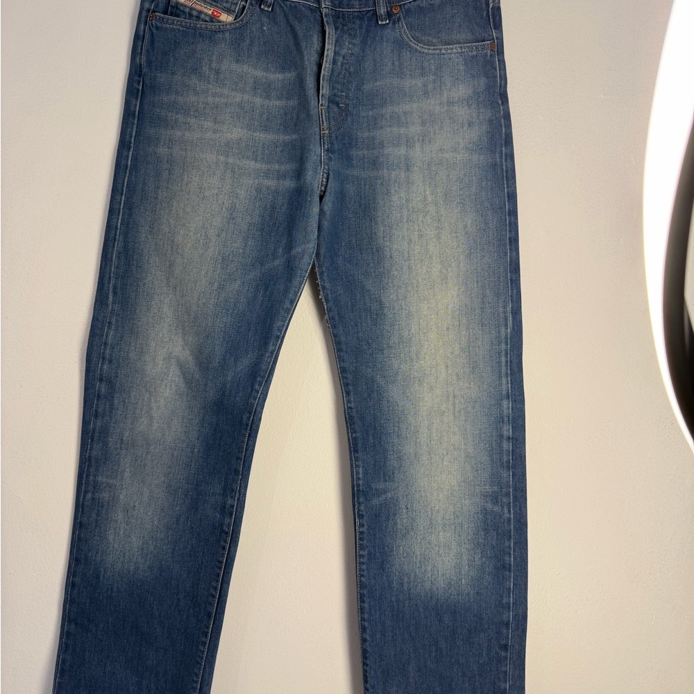 Diesel Men's Straight Blue Jeans